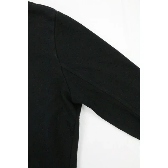 Fila Sweatshirt Womens French Terry Elastic Hem Stretch Black Rainbow Crew Neck - Picture 5 of 15